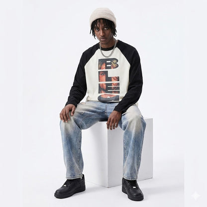 Character print shoulder length long sleeved t-shirt for men | MuddyStock Originals eprolo
