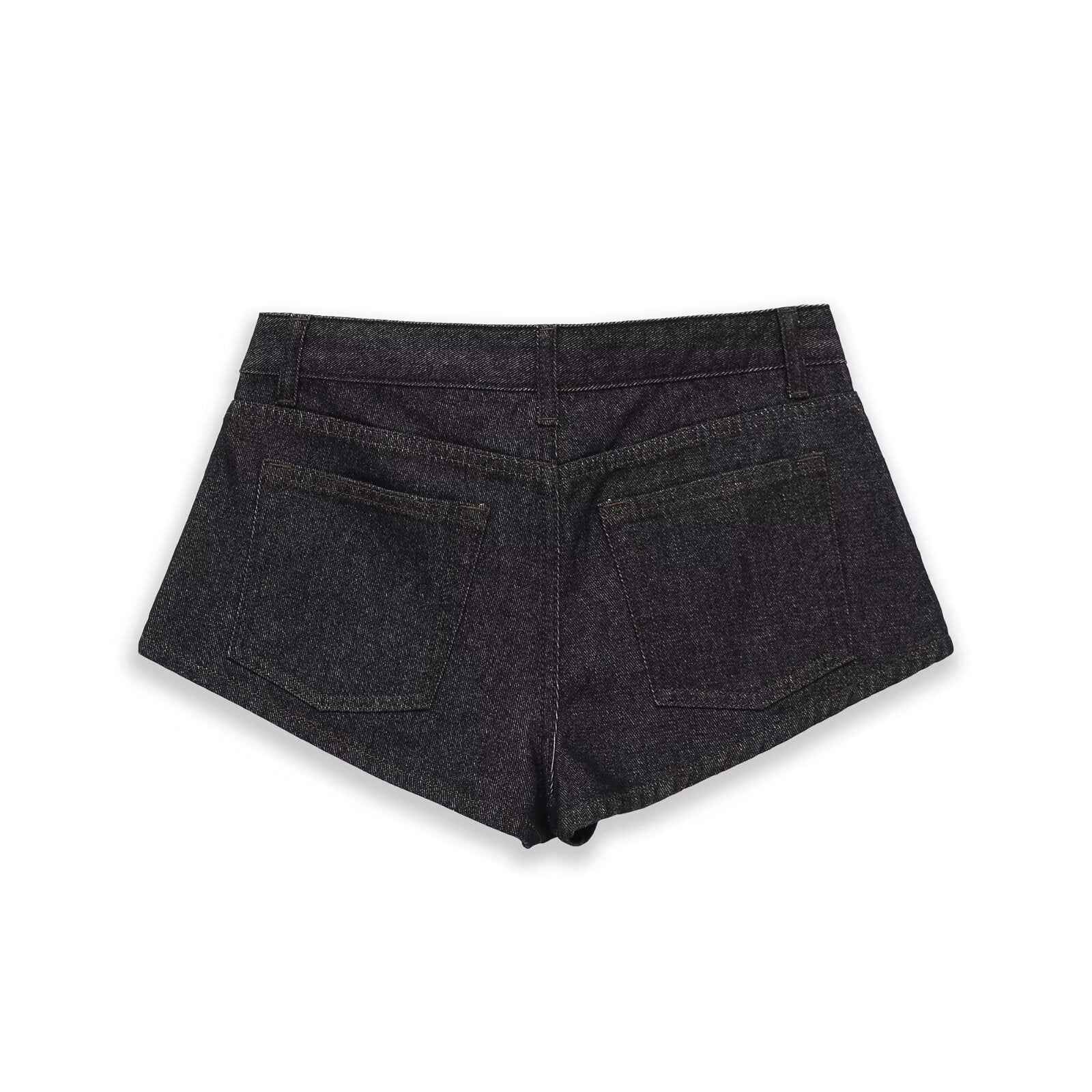 Retro style mini denim shorts for women | MuddyStock Originals