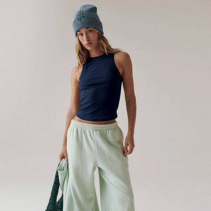 Women's Slim Round Neck Tank | MuddyStock Originals E25B1372-026 Dark Blue MuddyStock