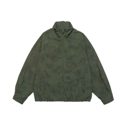 Faded Loose Fit Stand Collar Jacket For Men | MuddyStock Originals MuddyStock
