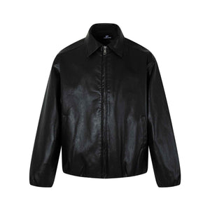 Leather Jacket For Men And Women | MuddyStock Originals Black