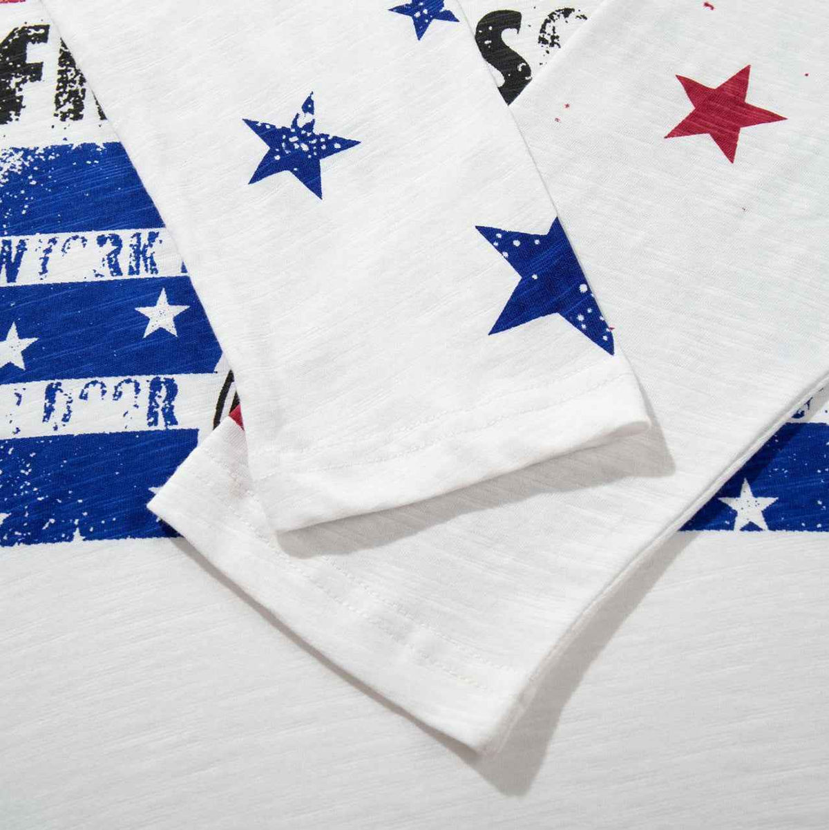 Star letter printed long sleeved T-shirt for men