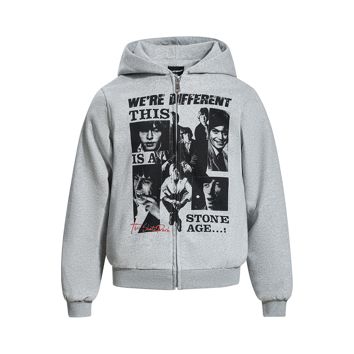 Hip hop band hoodie for men | MuddyStock Originals Floral Gray MuddyStock