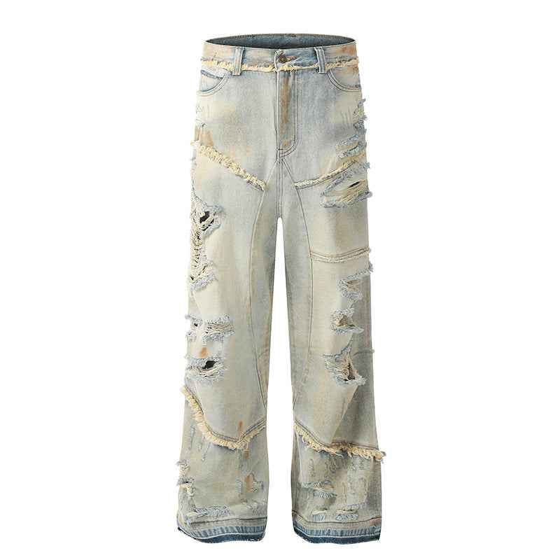 Destruction Cat Beard Jeans For Men And Women | MuddyStock Originals Blue MuddyStock