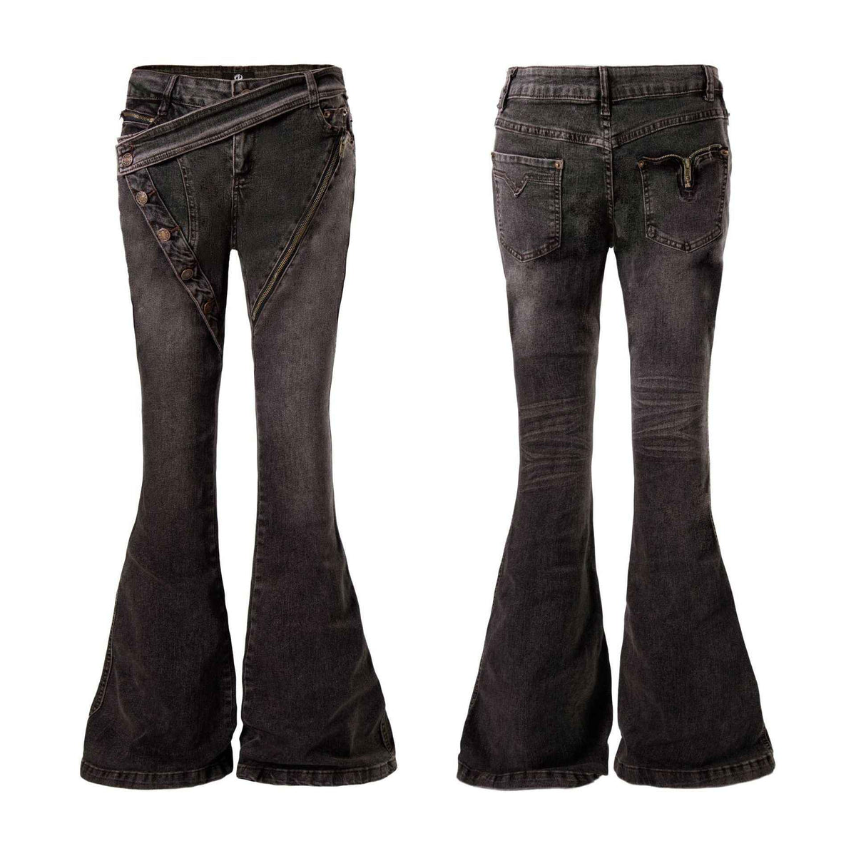 Heavy Industry Deconstructed Zipper Jeans For Women | MuddyStock Originals