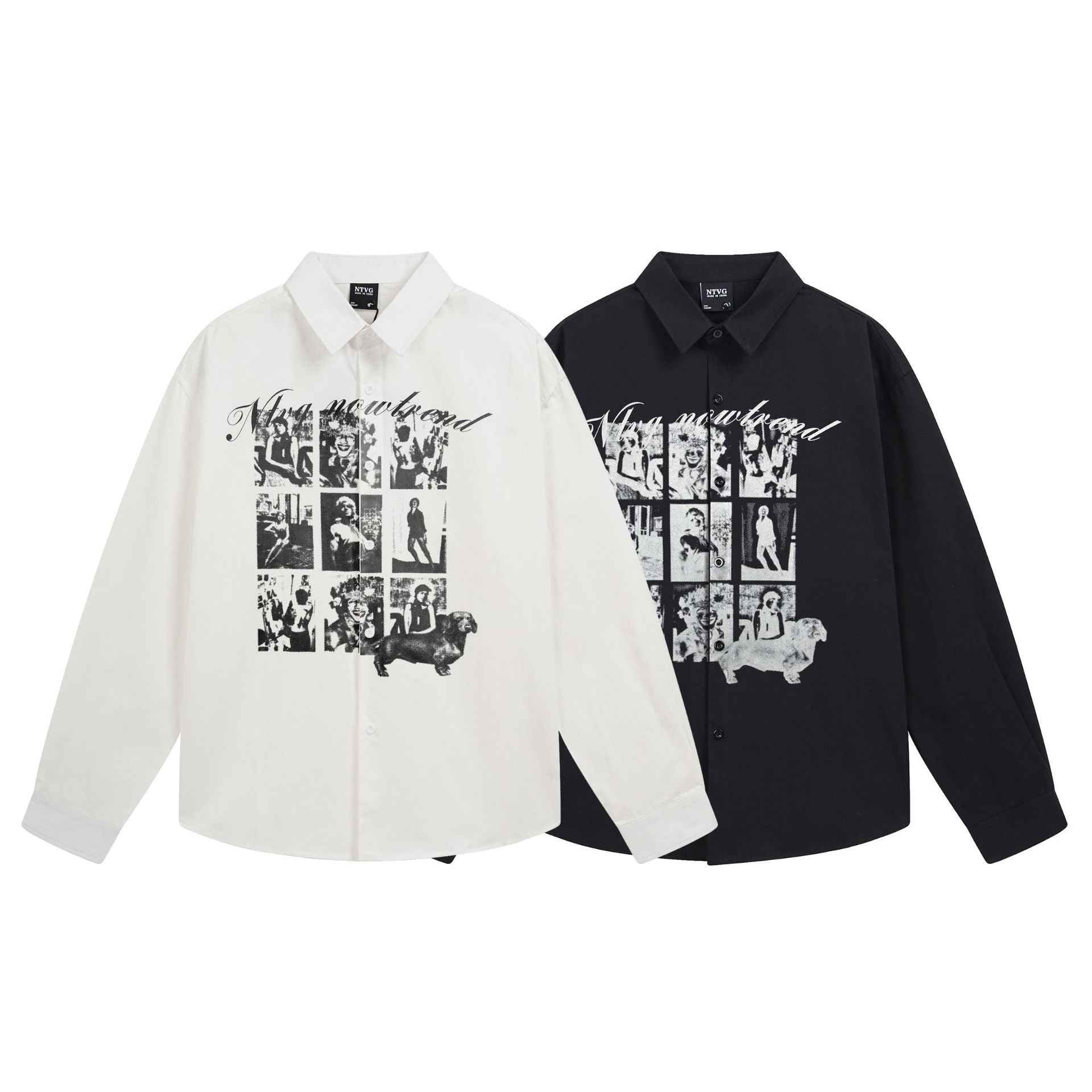 Abstract printed loose fitting men's and women's shirt | MuddyStock Originals MuddyStock