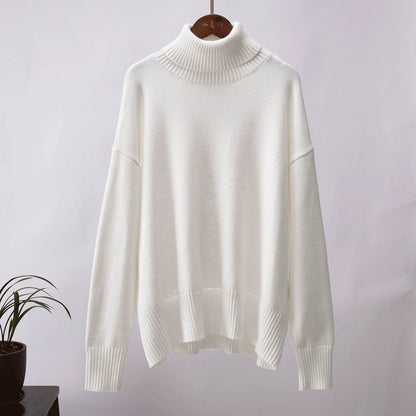 High Neck Sweater For Women | MuddyStock Originals White MuddyStock