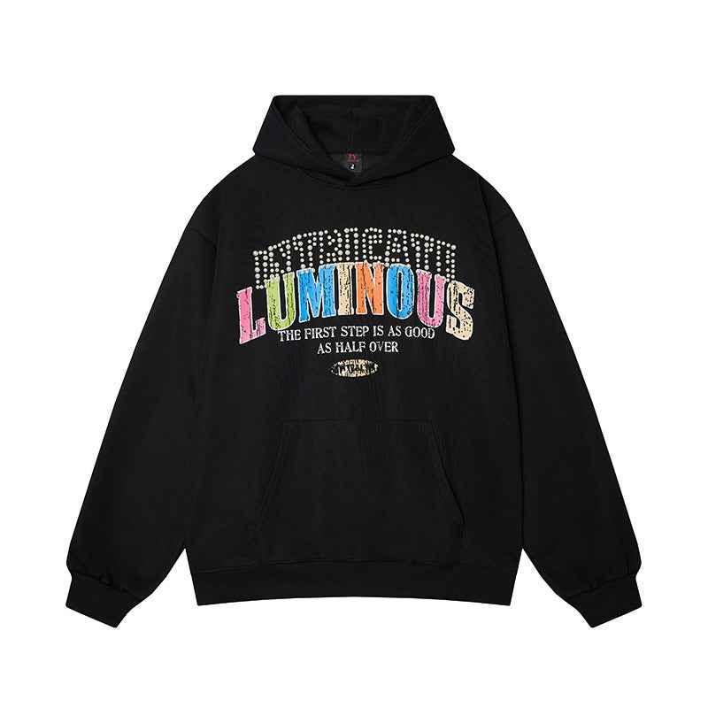 Letter Beaded Hoodie for Women | MuddyStock Originals