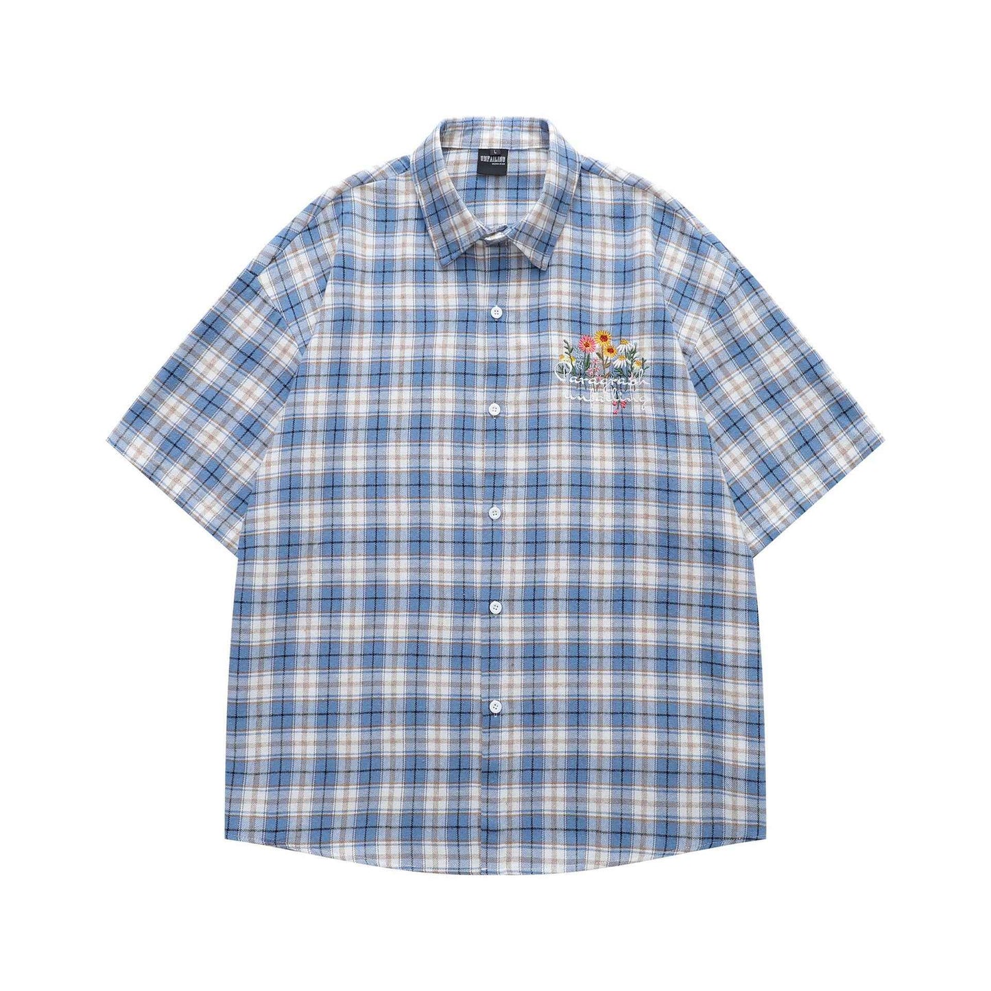 Plaid short sleeved shirt for men | MuddyStock Originals