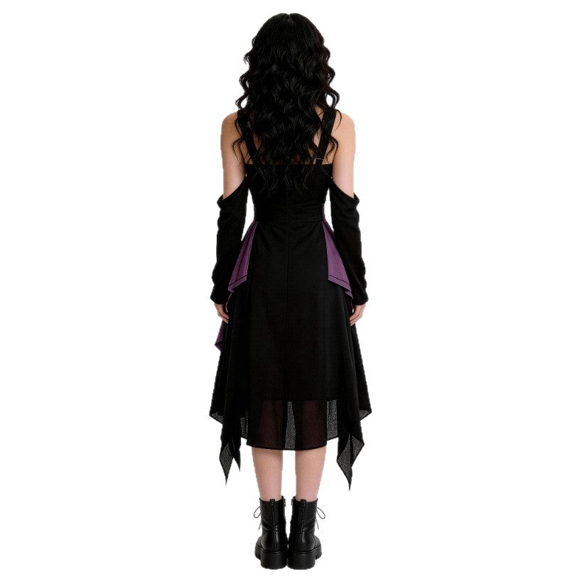 Gothic Women's Vampire Witch Dress For Halloween