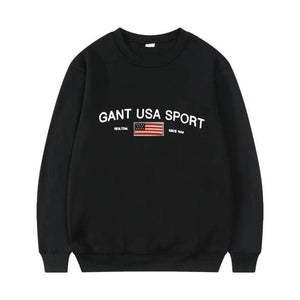 Crew Neck Sweatshirt For Men And Women | MuddyStock Originals Black