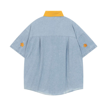Star cartoon short sleeved shirt for women | MuddyStock Originals