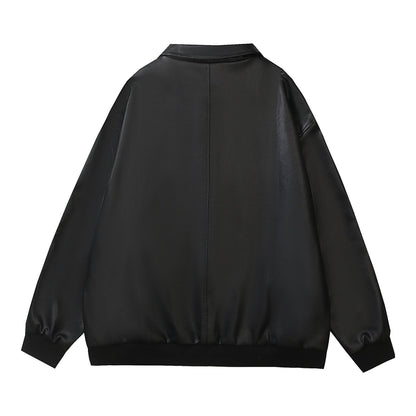 Black and White Cartoon Embroidery Jacket For Men And Women | MuddyStock Originals MuddyStock