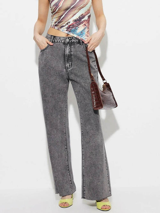 High Waist Bootcut Jeans with Pockets | MuddyStock Originals Dark Gray MuddyStock