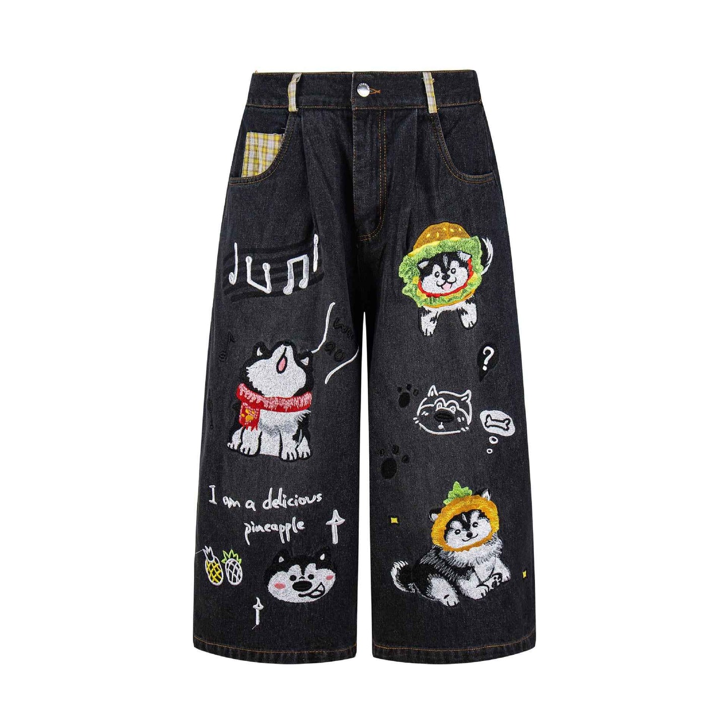 Hamburg Husky design shorts | MuddyStock Originals black