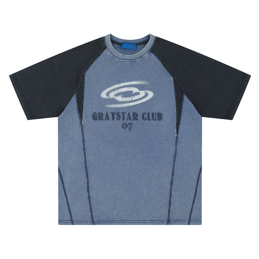Hip Hop Letter Print Raglan Sleeve T-shirt For Men