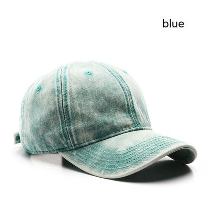 Street Washed Denim Baseball Cap Blue MuddyStock