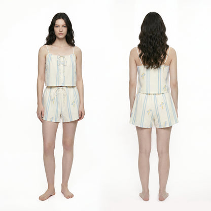 Top + Shorts Casual Women's Set