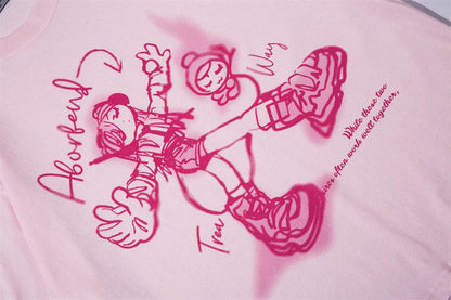 Cartoon Cotton T-shirt For Men And Women MuddyStock