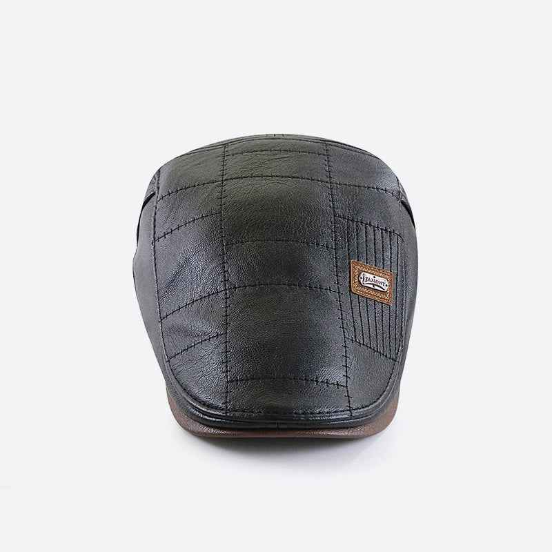 PU Leather Peaked Cap Fleece-lined MuddyStock