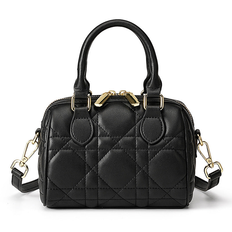 Portable Shoulder Messenger Bag For Women Black 18x11x14cm