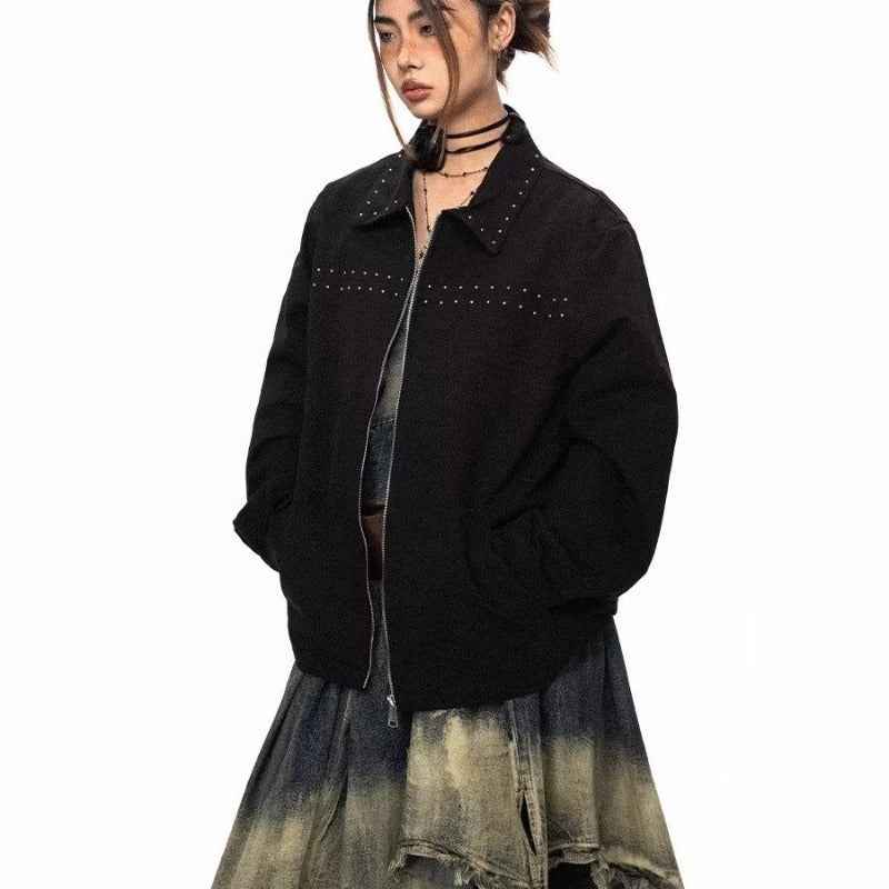 Decorative Rivets Female Trendy All-match Jacket MuddyStock