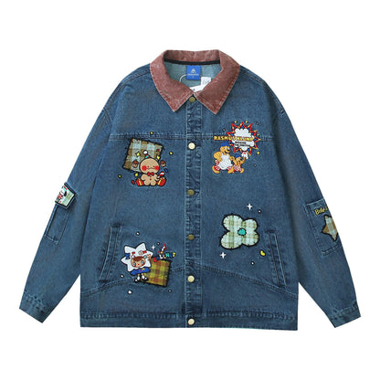 Antique Embroidered Jacket For Women Blue MuddyStock null