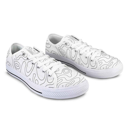 Seattle Low Top Men's Shoes With Abstract Design