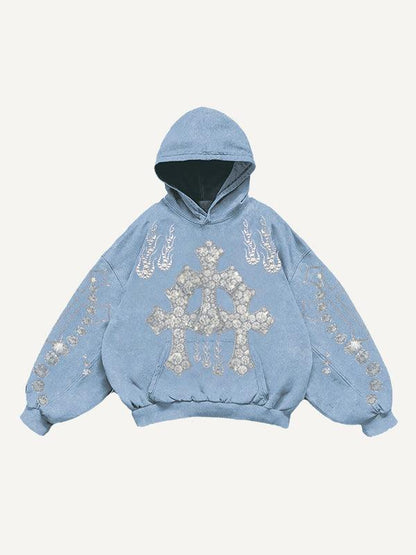 Gothic Hoodie For Women Blue