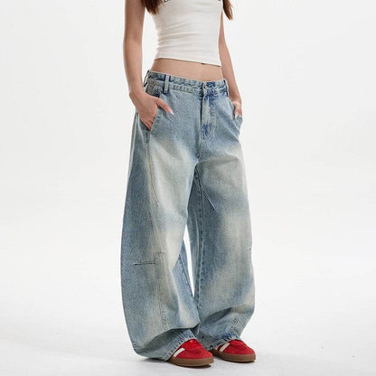Washed Distressed Machete Jeans For Women MuddyStock