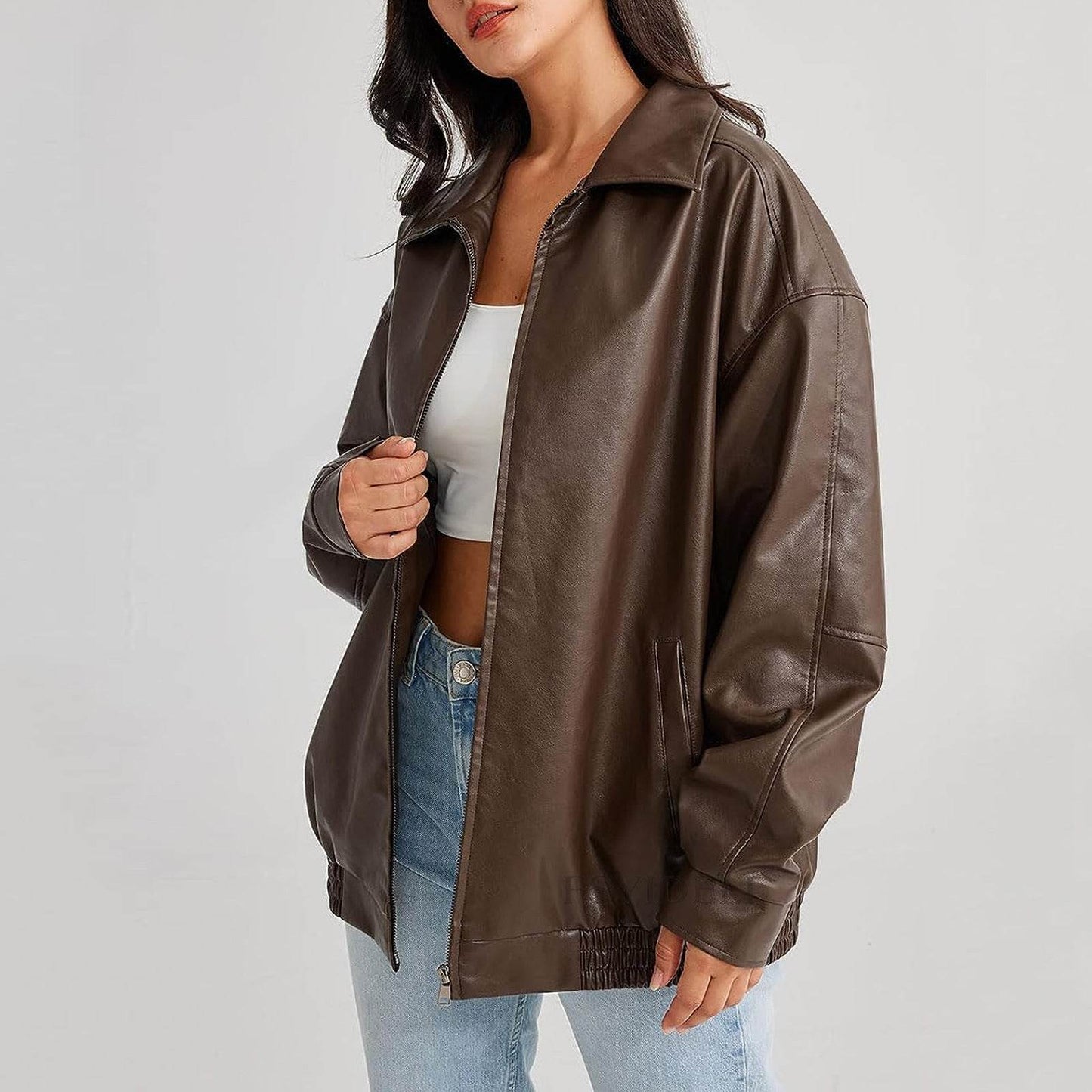 Leather Coat For Women MuddyStock