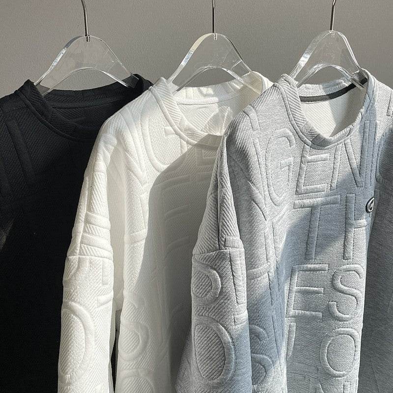 Summer Three-dimensional Letter Men's Short Sleeve Retro Loose MuddyStock