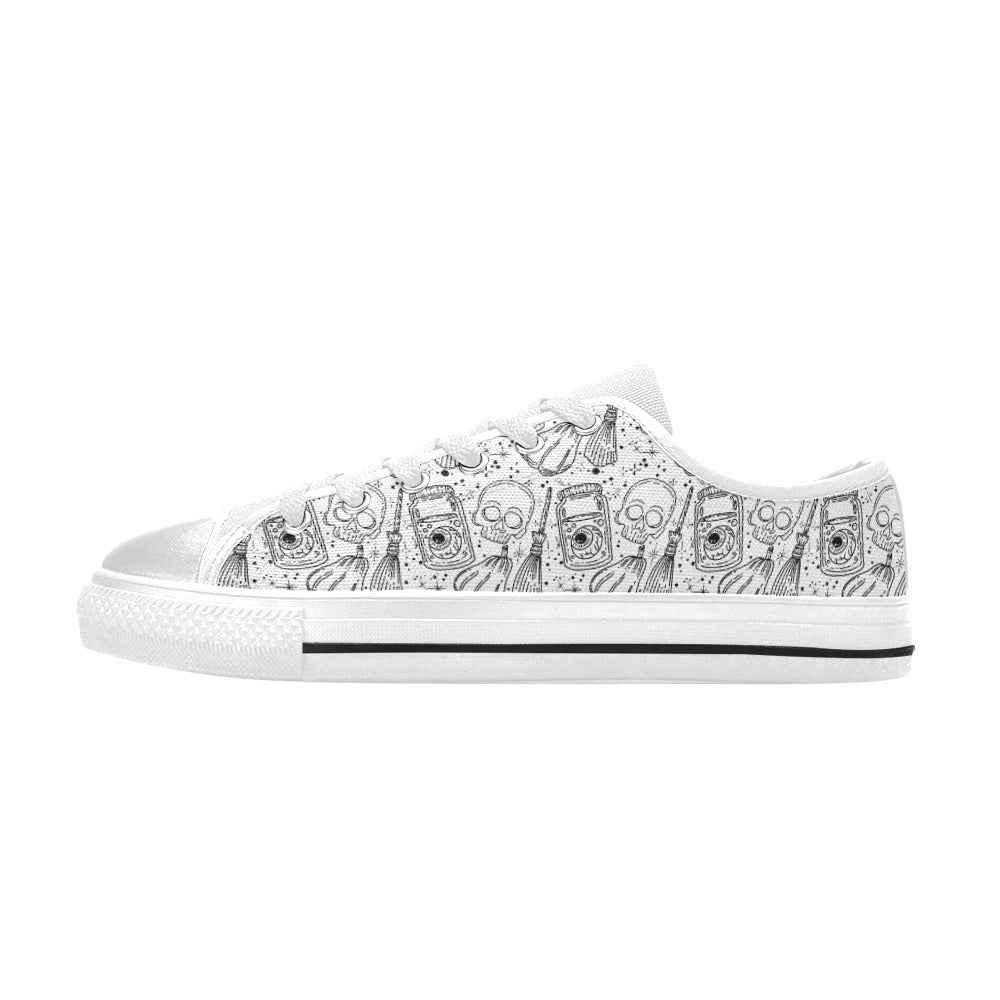 Aquila Canvas Women's Shoes (Model 018) White