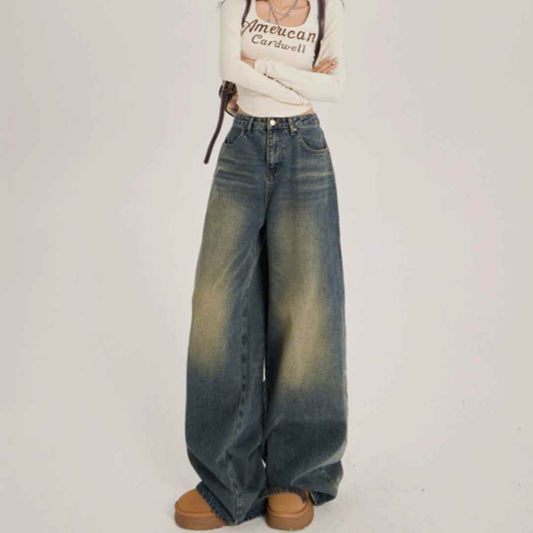High Waisted Wide Leg Jeans For Women MuddyStock