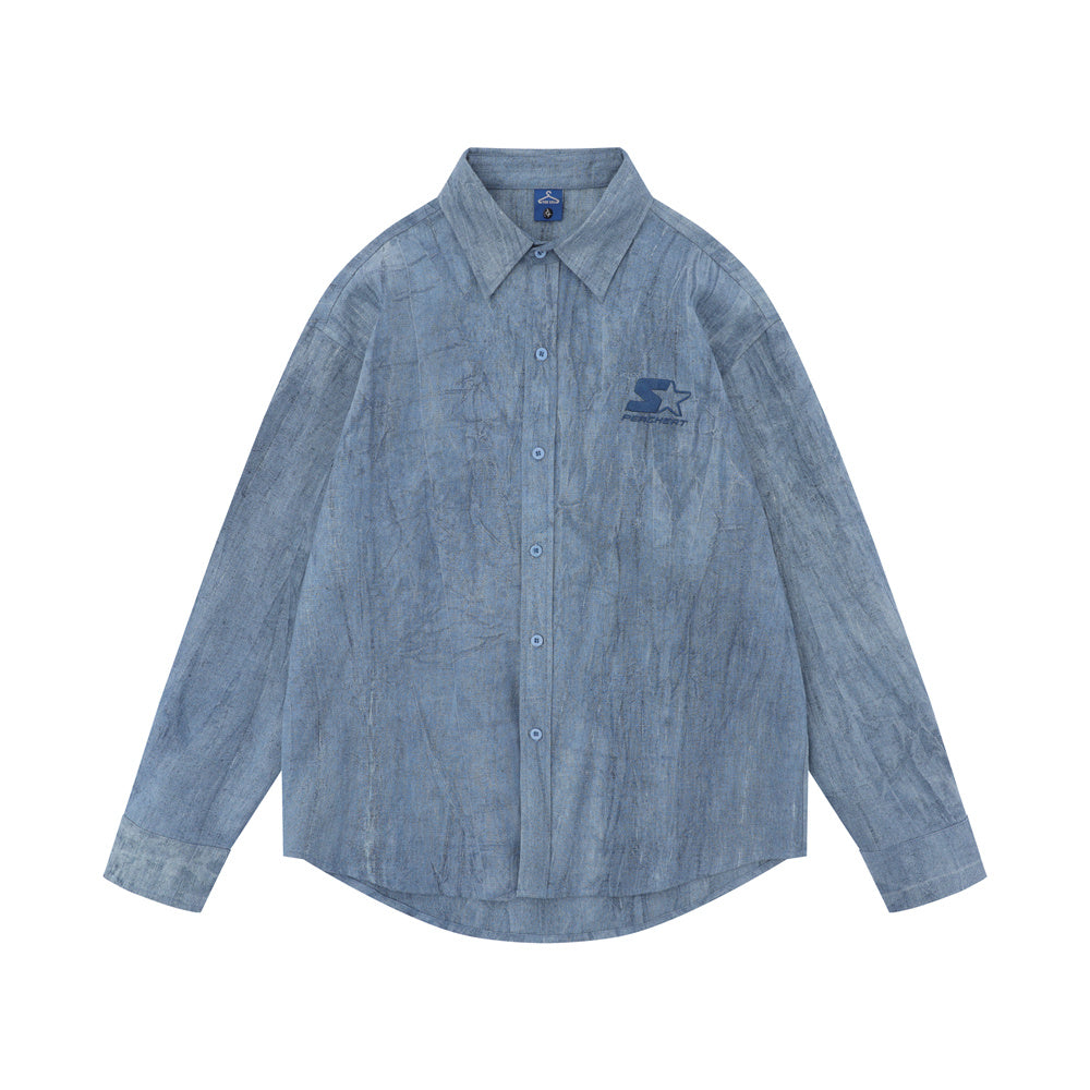 Simple Distressed Shirt For Men