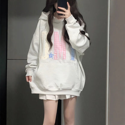 Women's Letter Embroidered Star Hoodie | MuddyStock Originals eprolo
