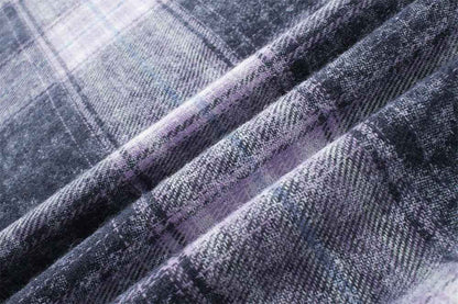 Plaid Long-sleeved Shirt For Women null