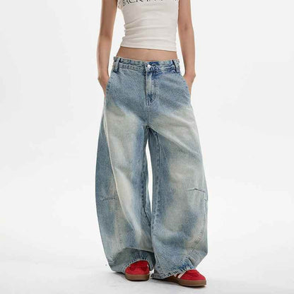 Washed Distressed Machete Jeans For Women MuddyStock