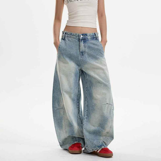 Washed Distressed Machete Jeans For Women MuddyStock