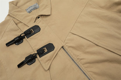 Men's Design Irregular Button Loose Jacket