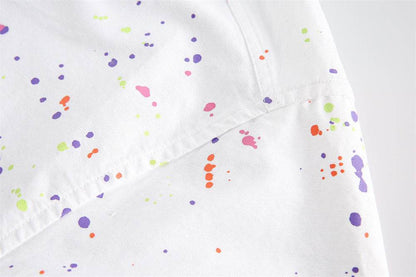 Splash-ink Short-sleeved Shirt For Women MuddyStock