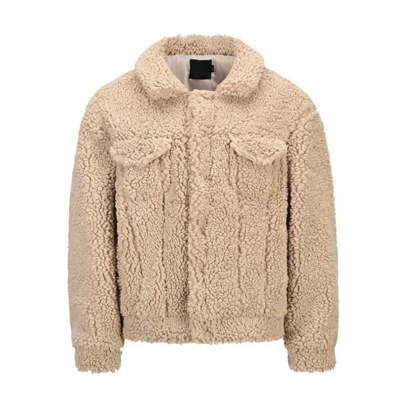 Retro high street men's jacket Khaki