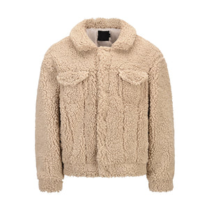 Retro high street men's jacket Khaki