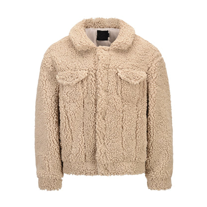 Retro high street men's jacket Khaki