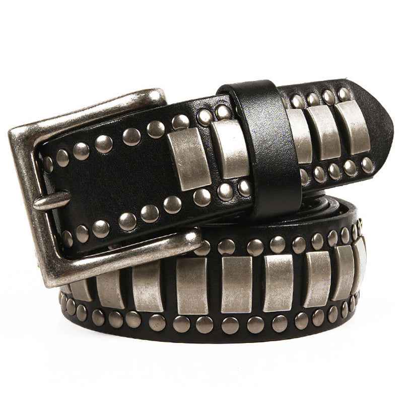 Rivet Head Men's Belt Black