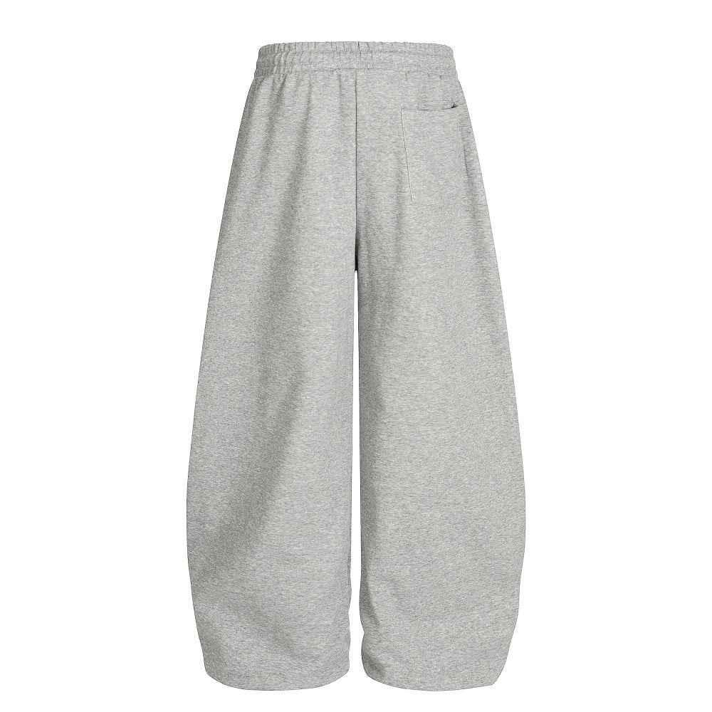 Color blocking patchwork curved knife wide leg pants for women | MuddyStock Originals