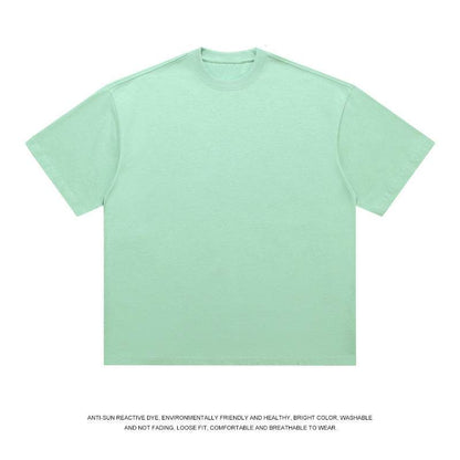 T-shirt Men's Loose Solid Color Bottoming Shirt Green MuddyStock