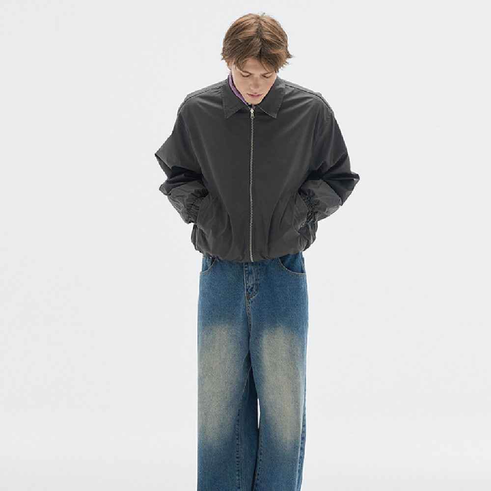 Retro Washed Distressed Jeans For Men MuddyStock