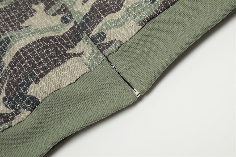European And American Men's Loose Short Hoodie