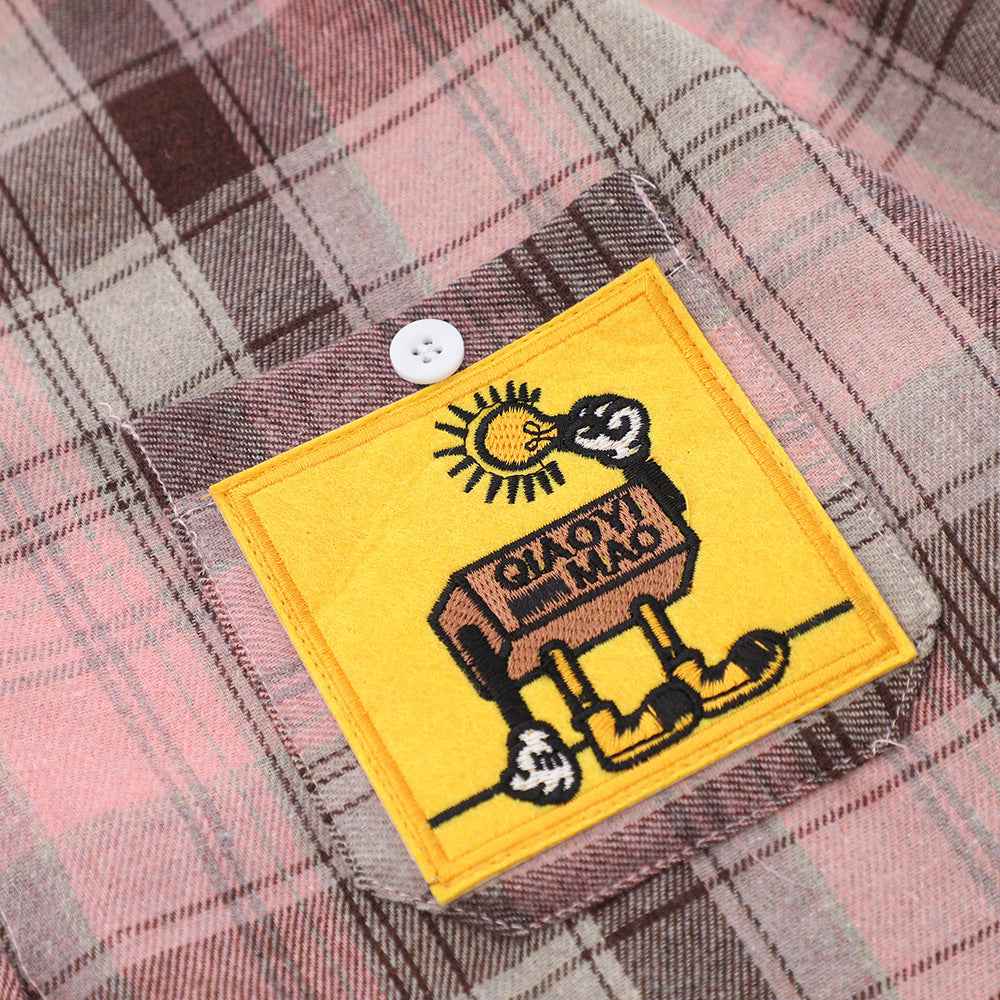 Plaid Shirt With Printed Design For Women null